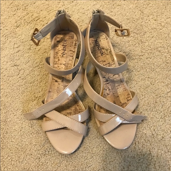 Merona Shoes - Tan wedges